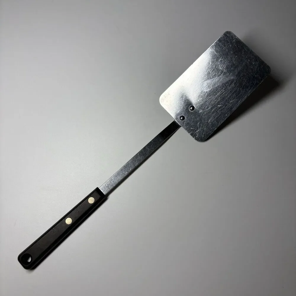 Vintage Ecko Forge Stainless Steel Spatula/Flipper/Turner Black Handle USA